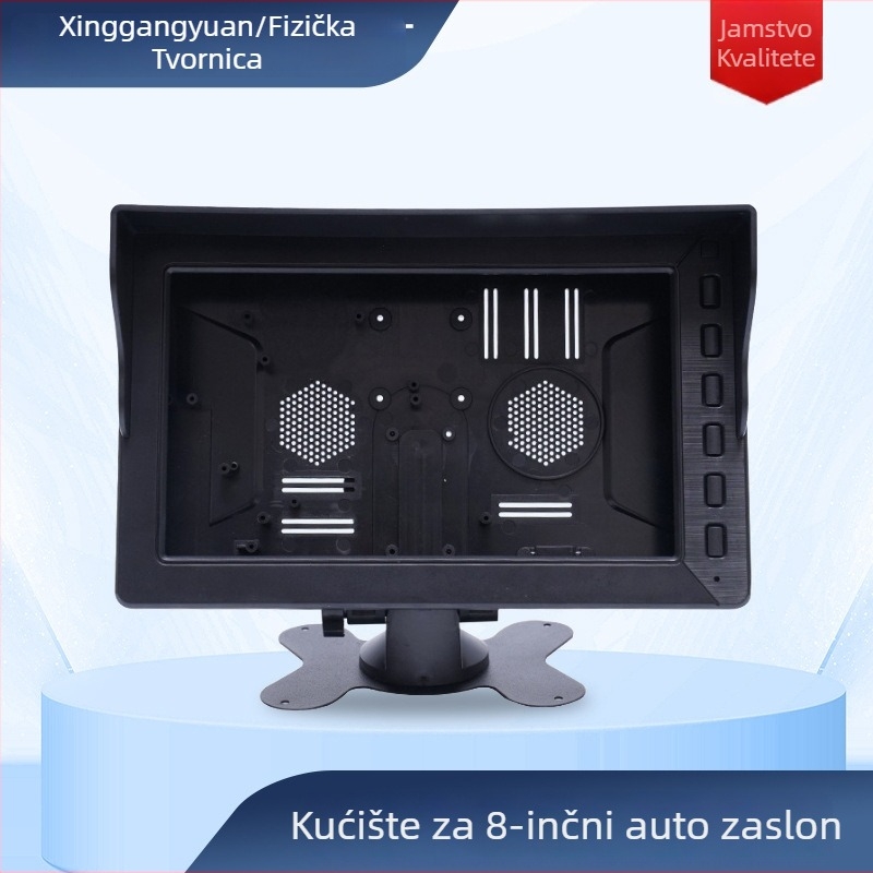 Kućište za automobilni LCD zaslon, ABS plastično kućište, za sustave za obrnuto vođenje; LCD zaslon 1024×600, AV ulaz.
