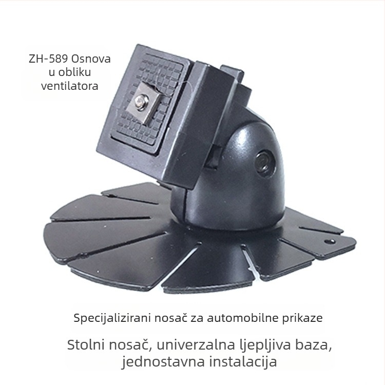 Nosač LCD zaslona za automobil s bazom u obliku ventila, model ZH-589; Razlučivost 800x480; Ulazni signal Digitalni/Analogni; Tip zaslona LCD; Prilagodljivo obrada