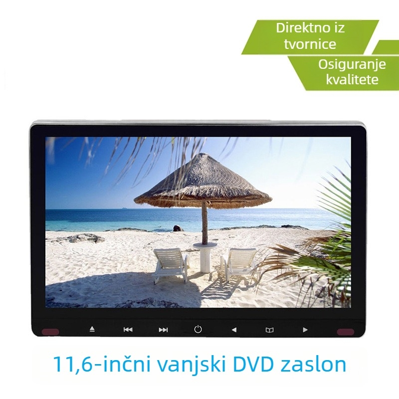 11,6-inčni zaslon za auto naslon za glavu s DVD playerom, 1080p