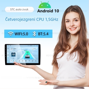 Univerzalno automobilno Android GPS navigacijsko All-in-One zaslon s 2.5D kaljenim zaslonom, 12V napajanje, podrška ručnom mjenjaču, 1 godina jamstva