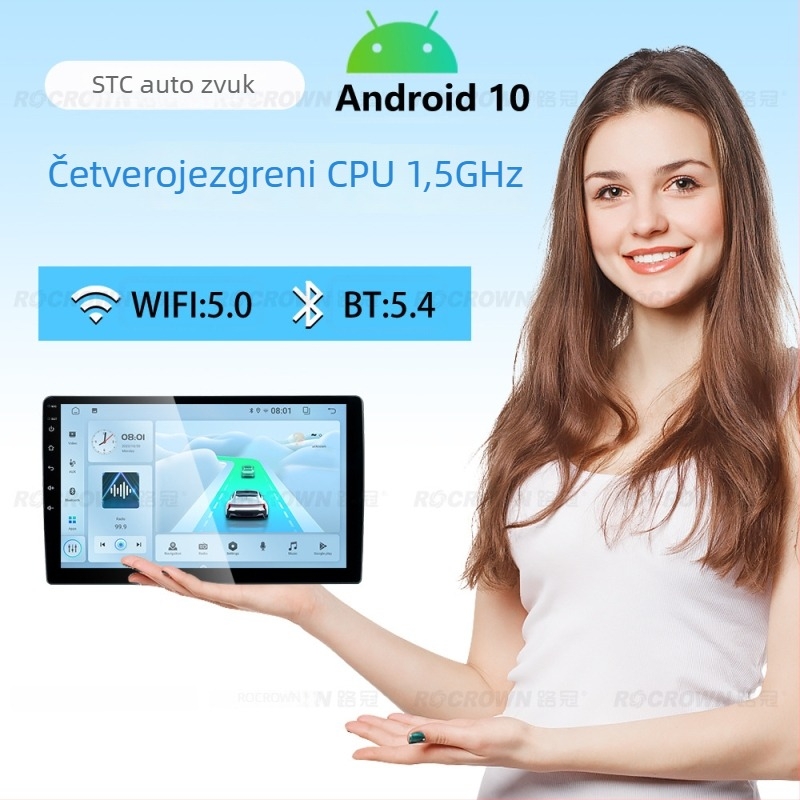 Univerzalno automobilno Android GPS navigacijsko All-in-One zaslon s 2.5D kaljenim zaslonom, 12V napajanje, podrška ručnom mjenjaču, 1 godina jamstva