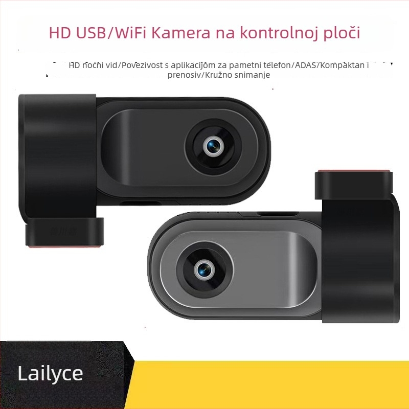 Automobilska kamera s HD noćnim vidom, bežičnim USB-om, Androidom s velikim zaslonom i cikličkim snimanjem