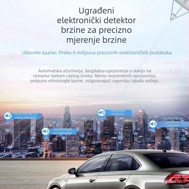 Automobilska dash kamera 1440P s prednjim i stražnjim dvostrukim snimanjem, bežična veza s mobilnom aplikacijom, prikaz za parkiranje unatrag, noćni vid, 3,0-inčni zaslon
