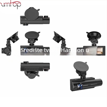 Dash cam za ride-hailing vožnju: 1080p HD noćni pregled, trokanalni zapis (prednji, unutrašnji, stražnji), 160° širokokutni, 1,5" zaslon, TF kartica za pohranu