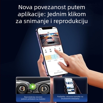 Auto dash kamera — 4K Ultra HD, noćno vid, dvostruki zapis, 4,0-inčni zaslon, nadzor parkiranja