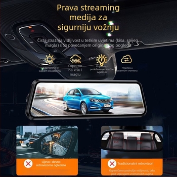 Automobilska dash kamera 4K (2160p), 256GB memorije, nadzor parkiranja, pametna aplikacija