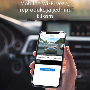 Automobilska dash kamera 4K (2160p), 256GB memorije, nadzor parkiranja, pametna aplikacija
