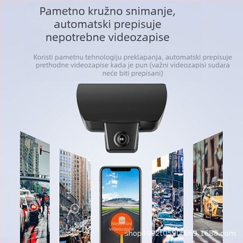 4G palubna kamera za Toyota Camry, Corolla, RAV4 i Highlander – 2160p, 170° kut vidnog polja, Wi-Fi, nadzor parkiranja