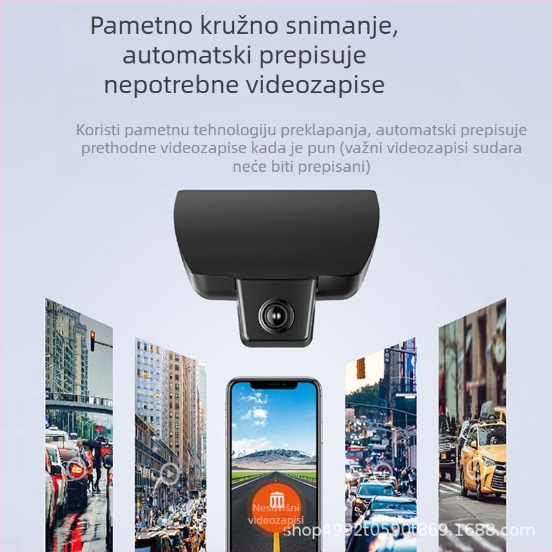 4G palubna kamera za Toyota Camry, Corolla, RAV4 i Highlander – 2160p, 170° kut vidnog polja, Wi-Fi, nadzor parkiranja