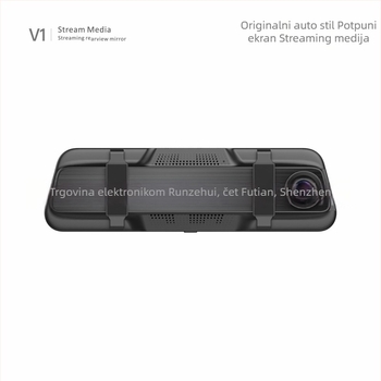 V1 Dualna kamera za auto prednja i stražnja, 1080p video, 170° široki kut, otvor blende F1.4, petlja snimanja, dodirni zaslon, USB/HDMI