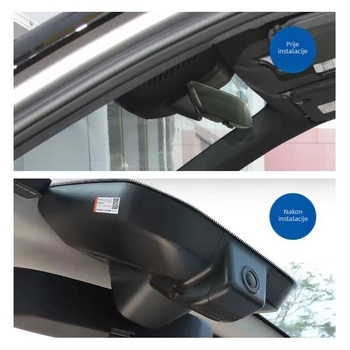 Changan Eado dash cam 4K bežična, prednja i stražnja kamera, kompatibilna s modelima 12-25
