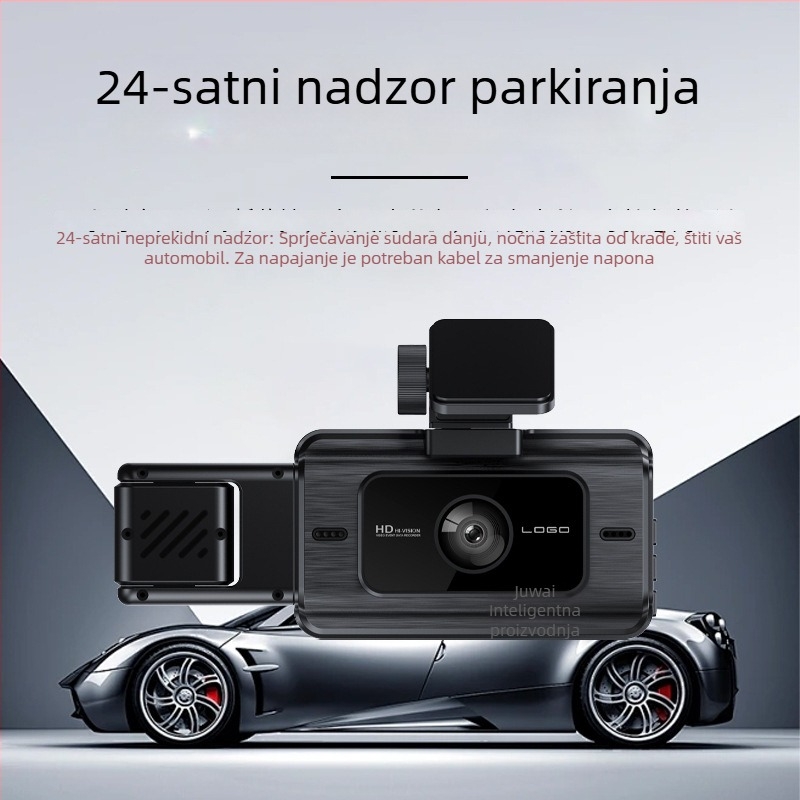 Nova dashcam s tri leće: prednja, unutarnja i stražnja kamera, Wi-Fi, 1080p