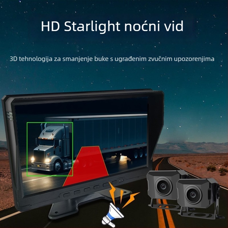 Četverokanalska dash kamera za kamione s AI praćenjem četiri mrtva kuta i sustavom povratnog pogleda