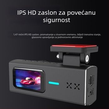 HD uređaj za vožnju s Wi-Fi, dash kamera za prednje staklo, 24-satno praćenje parkiranja