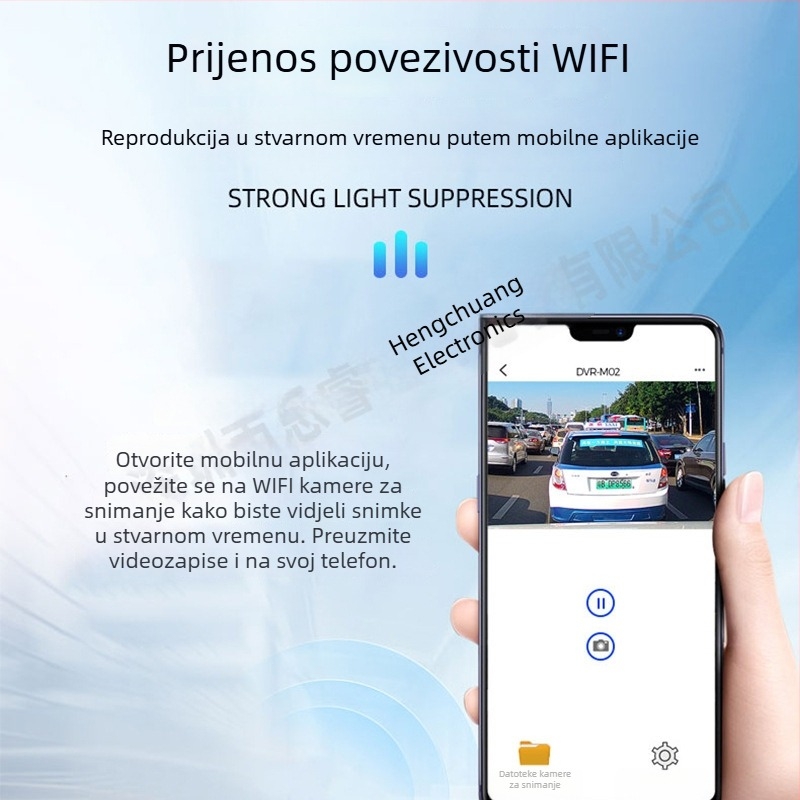 Geely Panda dash cam, bežični, 2160p, 150° kut snimanja, noćni vid