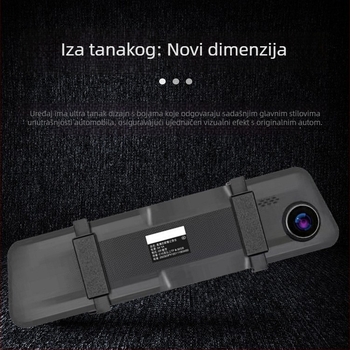 Kamera za retrovizor automobila s prednjom i stražnjom noćnom vizijom, nadzor parkiranja, dvostruko snimanje povratnog pogleda
