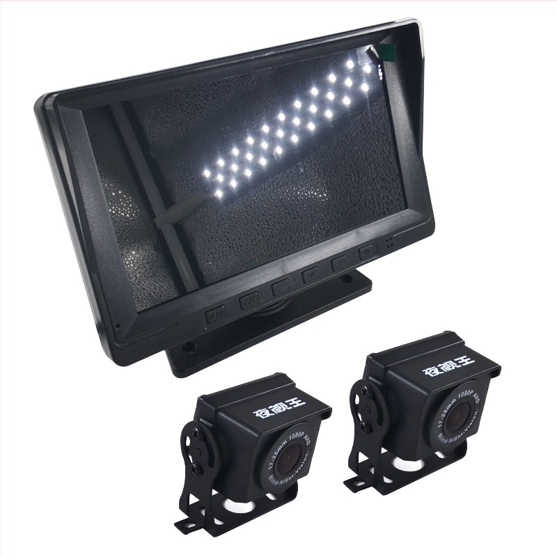Kamionska dash cam s prednjom i stražnjom kamerom, 1080p, 120° kut gledanja, 128GB TF kartica, 24-satno snimanje, USB i Wi‑Fi