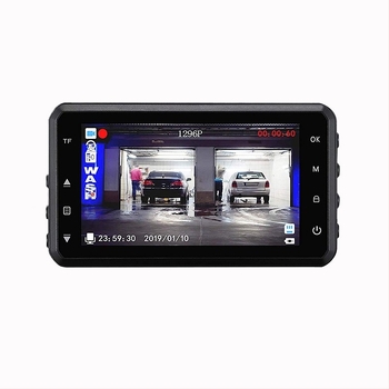 GPS automobilna kamera DVR, dvostruka leća, 1296P, 170° kut gledanja, petljajući zapis, HDMI/AV, TF kartica do 32GB