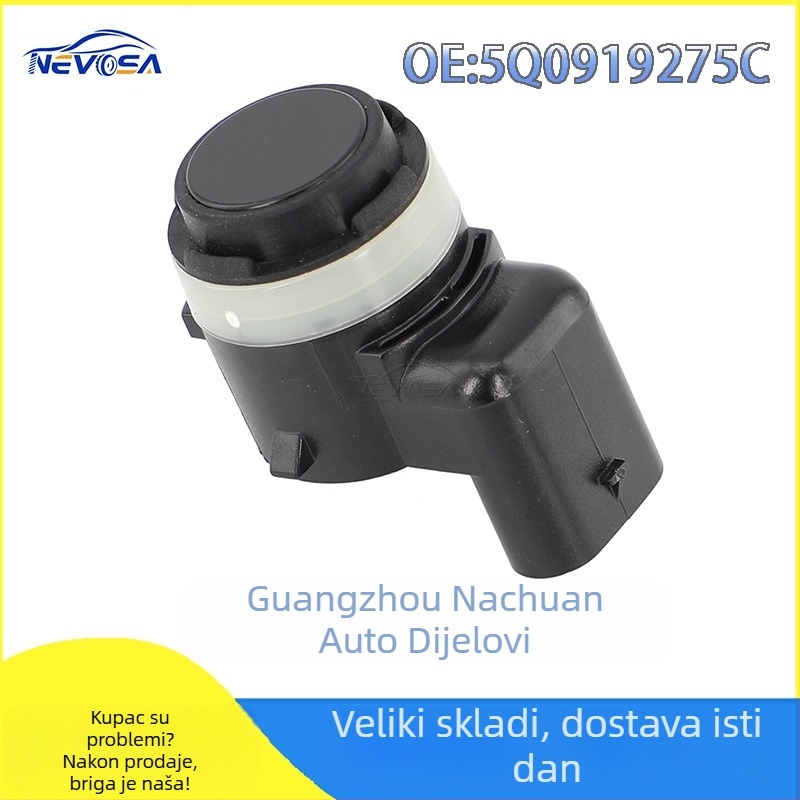 Senzor za pomoć pri parkiranju uz zvučni signal, 4 senzora, 12V napajanje, model 5Q0919275C, kompatibilan s Volkswagen Golf i Audi, buzzer alarm