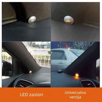 Stražnji retrovizor s radarom za vožnju unatrag i nadzorom mrtvih kutova, model B8, napajanje 12V, domet 8–15 m, zvučni signal