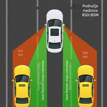 Osvijetljeni radar za vožnju unazad, model V88, 12V, 2 senzora, domet detekcije 15 m