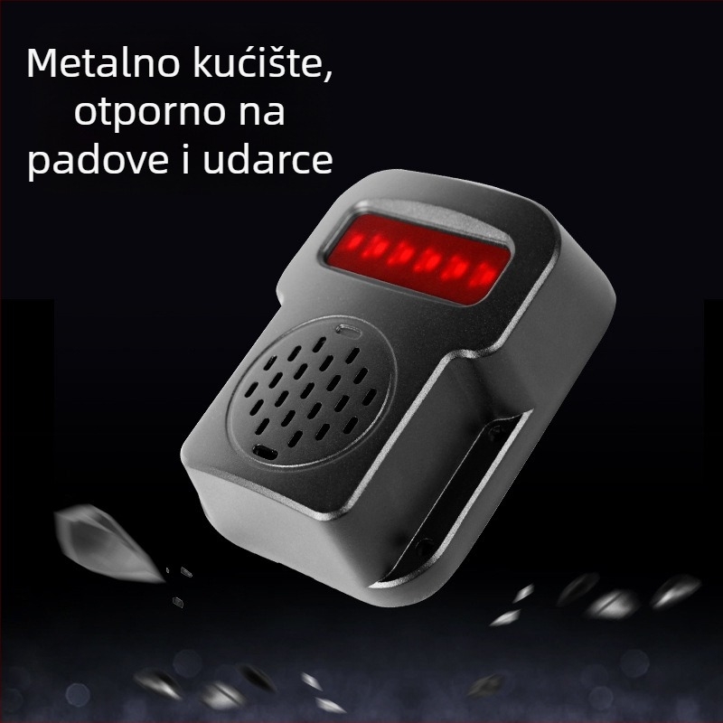 Svetleći radar za povratno kretanje s alarmom za mrtve kutove za kamione/autobuse (Model YB-BJ25, 24V, 6W, domet detekcije 0,8–1,5 m)