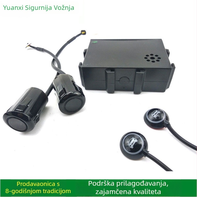Acustični radar za parkiranje XY-5801, 2 sonde, domet 5 m, napajanje 12V, glasovno upozorenje
