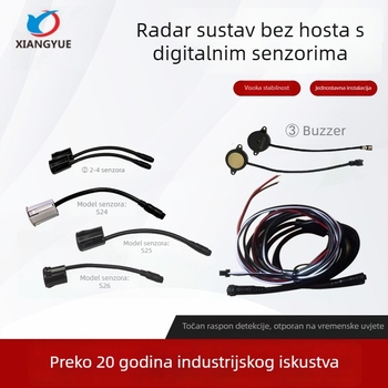 Automobilski sustav praćenja mrtvih kutova s ultrazvučnim radar sondama XY-S24, 2 sonde, domet detekcije 2 m, napajanje 12V