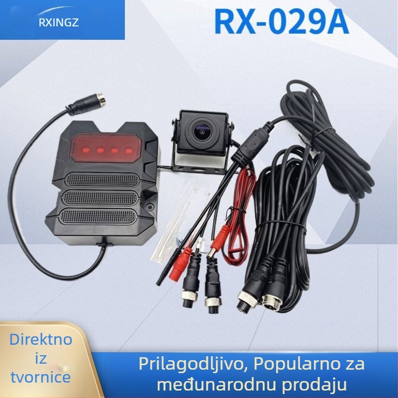 RX-029A LED upozoravajuće svjetlo s radarom mrtvog kuta i glasovnim upozorenjem za vožnju unatrag za građevinska vozila — 36V