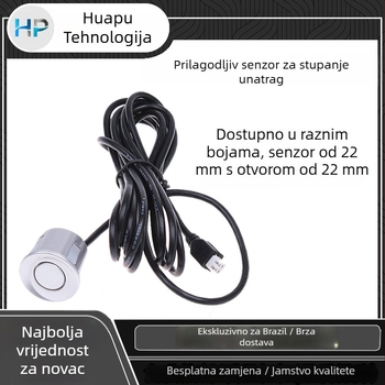 LED radar za parkiranje s 2 sonde | Napajanje 12V | Raspon 0,3–2,5 m | Zvučni alarm