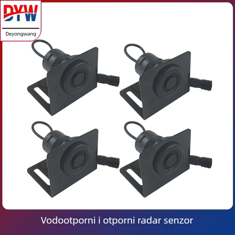 Radar za vožnju unatrag s glasovnim upozorenjem za kamione (PD804, 24V, LED zaslon, 4 sonde, domet 0–5 m)