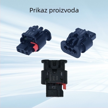 Te Tyco 1488991-1 Senzor za radar za parkiranje unatrag, vodootporan priključak i kabelski snop, 4-pínový, PA66 nylon