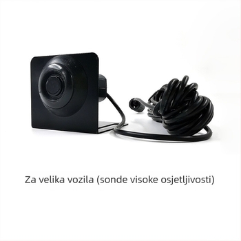 24V radar za vožnju unatrag za kamione i velika vozila, 4 senzora, LED zaslon polumjesec, zvučni alarm