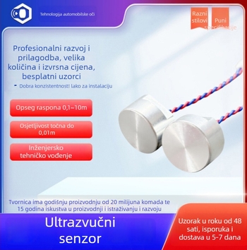 Car eye ultrazvučni senzor – primjena: industrijski proizvodi, pametni automobili, pametni domovi, parkirni radar za vozila; osjetljivost ≥200 μs; kut 60±10°; vrijeme odziva ≤1.2 ms