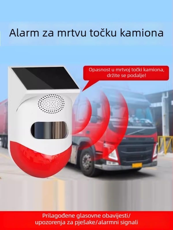 Beihai CT80 Desni sustav alarma za mrtve kutove za kamione, radar za vožnju unatrag za bagere, bežični glasovni senzor