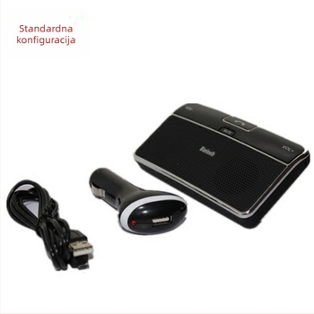 Bluetooth hands-free za automobil s montažom na sunčani vizir, CSR4.0LD-168, Zebao Gold, ABS