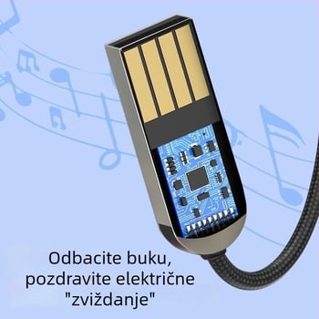 Automobilski Bluetooth prijemnik BT1160 s 3,5 mm audio sučeljem, Plug-and-Play, Bluetooth 5.4, domet 10 m, bez vanjskog napajanja