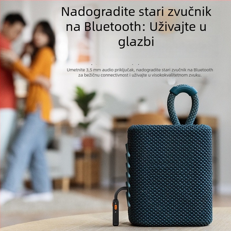 Automobilski Bluetooth 5.4 prijemnik/emitera 2-u-1, 3,5 mm audio adapter, hands-free razgovor, Plug-and-Play