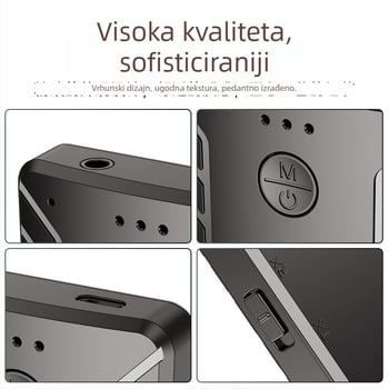 Automobilski Bluetooth 5.0 audio odašiljač-prijemnik, USB i 3,5 mm sučelje, Plug‑and‑Play, bez vanjskog napajanja, jedan na dva bežični prijenos, Hi‑Fi zvuk kvaliteta