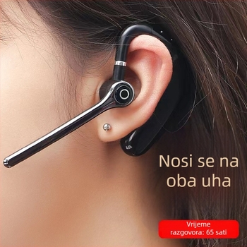 V18 privatna bežična Bluetooth slušalica s kukom za uho, aktivno smanjenje šuma, BT 5.3, ultra dugo trajanje, za automobil i sport