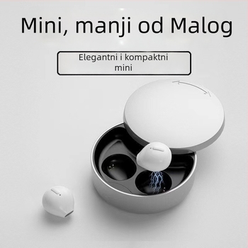 Bežične Bluetooth slušalice – Bluetooth 5.0, dvo-kanalno stereo, domet 10 m, trajanje 4–8 sati, podrška za pozive i glazbu