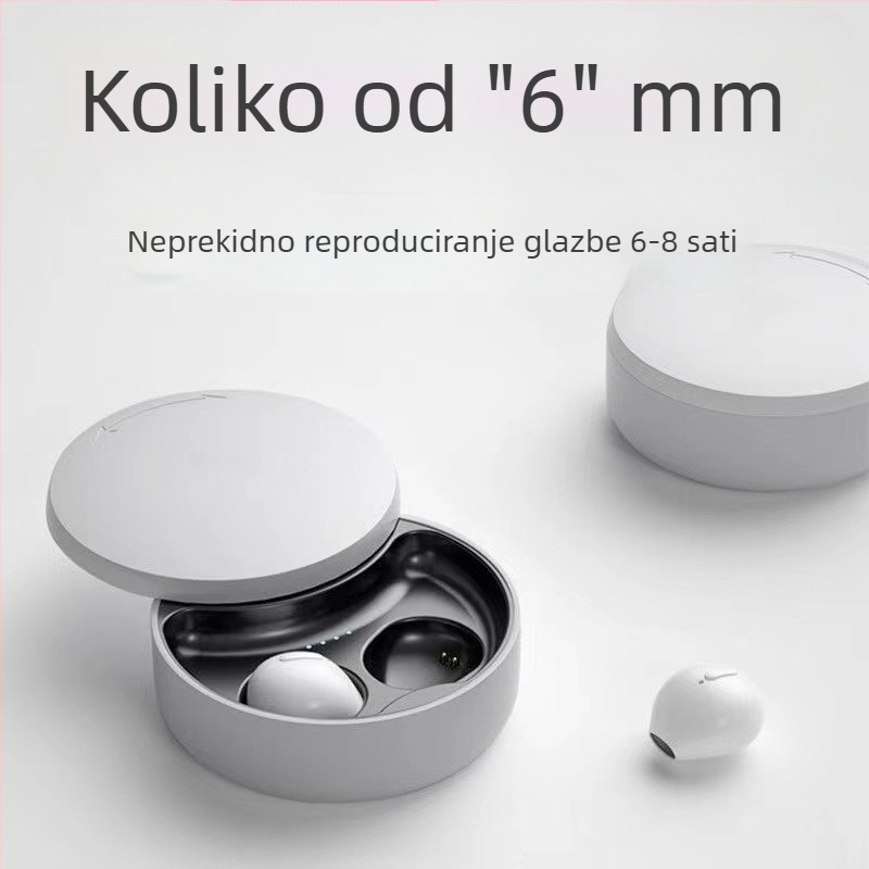 Bežične Bluetooth slušalice – Bluetooth 5.0, dvo-kanalno stereo, domet 10 m, trajanje 4–8 sati, podrška za pozive i glazbu