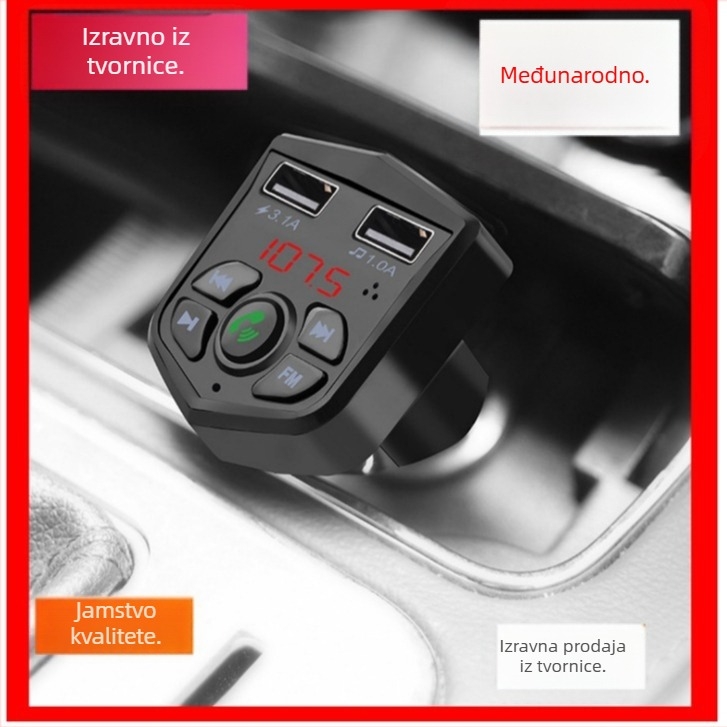 Automobilski MP3 player 803E — FM odašiljač, USB sučelje, napajanje iz upaljača, 12–24V