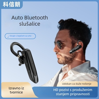 Bluetooth slušalica za jedno uho, domet 10 m, trajanje baterije >8 sati, redukcija buke, glasovno upravljanje, Bluetooth 5.0