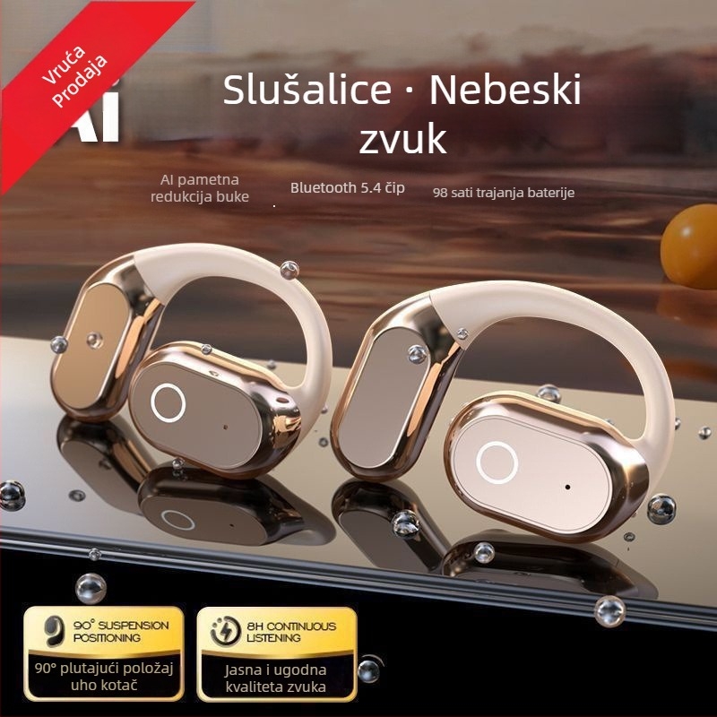 Klein M117Ai Bluetooth slušalice s pametnim prijevodom – otvoreno uho, koštana provodljivost, doseg 10 m, BT 5.0, >8 sati trajanja baterije, IPX6 vodootporne