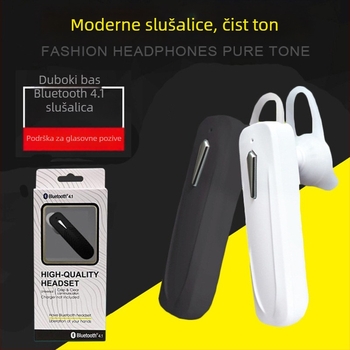 Mini Bluetooth slušalica, za uho, bežična, 4.2, domet 10 m, multipoint, glasovno upravljanje i reprodukcija glazbe