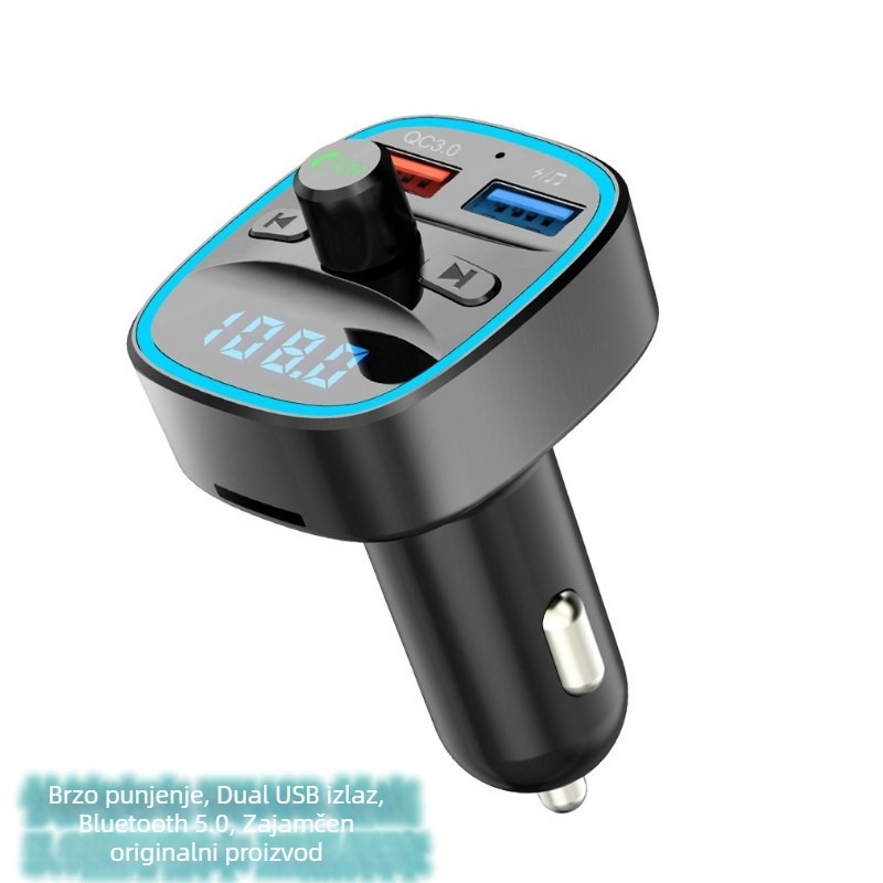 Automobilski MP3 player s Bluetooth FM transmiterom, adapter – model T25, Hands-Free glazba