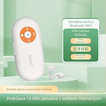 MP3 player s kartom, model Bq01, kapacitet 128 milijuna, napajanje cigaretom automobila, službena standardna konfiguracija + žične slušalice