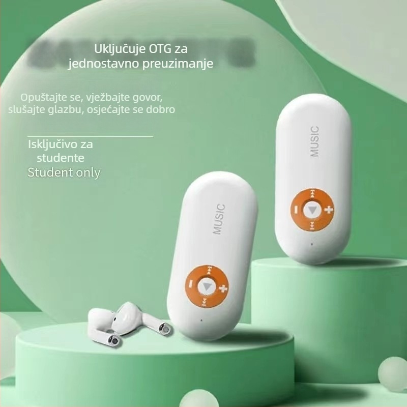 MP3 player s kartom, model Bq01, kapacitet 128 milijuna, napajanje cigaretom automobila, službena standardna konfiguracija + žične slušalice