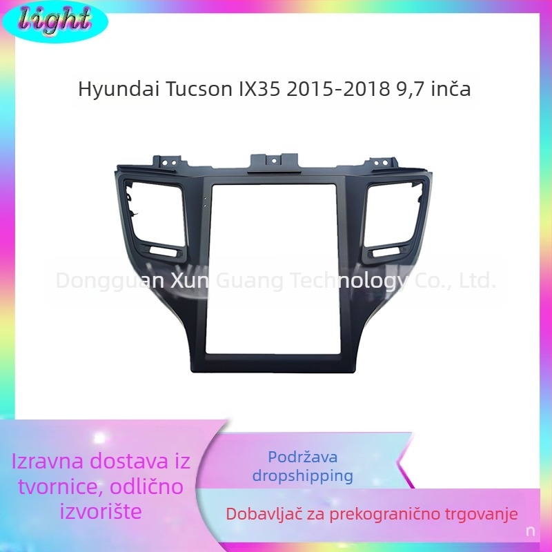Android navigacijski okvir zaslona PC+ABS za Hyundai Tucson IX35 (2015-2018), 9,7 inča
